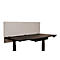 Schreibtisch-Trennwand Luxor, für Plattenstärke bis 40 mm, Klammerbefestigung, B 1600 x T 20 x H 600 mm, ca. 9 kg, recycelte Materialien, hellgrau