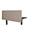 Schreibtisch-Trennwand Luxor, für Plattenstärke bis 40 mm, Klammerbefestigung, B 1600 x T 20 x H 600 mm, ca. 9 kg, recycelte Materialien, hellgrau