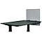 Schreibtisch-Trennwand Luxor, Klammerbefestigung, Schalldämpfung bis 85 %, ca. 3 kg, B 600 x T 20 x H 600 mm, PET & Stahl, hellgrau