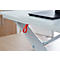 Schreibtischaufsatz Leitz Ergo Cosy, für Sitz- und Stehposition, höhenverstellbar, mit ausziehbarer Tastaturablage, B 420 x T 800 x H 72 mm, grau