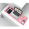Schreibtischunterlage Sigel, beidseitig nutzbar, einrollbar, für alle Maustypen, B 800 x T 2 x H 300 mm, Kunstleder, rosa-silber