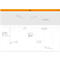 Schreibunterlage Rhodia, Wochenkalender, Leinenrücken, 30 Blatt, A2 (420 x 594 mm