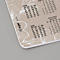 Beige Notizblock mit Monatskalender-Aufdruck und Blumendekor. Links unten das Sigel-Logo.