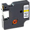 Schriftband kompatibel zu Dymo® Beschriftungsband D1/45018, selbstklebend, gelb/schwarz, Kunststoff, L 7 m x B 12 mm