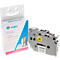 Schrijfband compatibel met Brother TZe-221, zelfklevend, wit/zwart, kunststof gelamineerd, L 8 m x B 9 mm