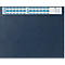Schrijfonderlegger met kalender, blauw