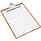 Schrijftablet MAUL-classic, A4 staand formaat, nostalgische clip, hardboard, bruin