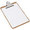 Schrijftablet MAULclassic, A5 staand formaat, nostalgische clip, hardboard, bruin