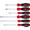 Schroevendraaierset 302 HK6 01 6 st.sleuf/PH/PZD