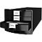 Schubladenbox HAN Impuls 2.0, 4 Schubladen, Format A4, stapelbar, geschlossen, schwarz
