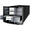 Schubladenbox HAN Impuls 2.0, 4 Schubladen, Format A4, stapelbar, geschlossen, schwarz/transparent-klar