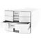 Schubladenbox HAN Impuls 2.0, 4 Schubladen, Format A4, stapelbar, geschlossen, weiß