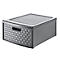 Schubladenbox Rotho COUNTRY, Volumen 19,2 l, 1 herausnehmbares Schubfach, stapelbar, L 450 x B 340 x H 200 mm, Polypropylen, anthrazit