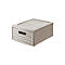 Schubladenbox Rotho COUNTRY, Volumen 8,3 l, 1 herausnehmbares Schubfach, stapelbar, L 350 x B 260 x H 145 mm, Polypropylen, cappuccino
