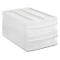 Schubladenbox Rotho SYSTEMIX DUO M, modular, 2 geschlossene Schübe, Griffmulde, stapelbar, QR-Code, L 395 x B 255 x H 203 mm, PP, transparent
