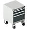 Schubladenschrank mit Rollen WSK 27-27, 4 Schübe, bis 200 kg, B 564 x T 572 x H 770 mm, lichtgrau/anthrazitgrau