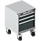 Schubladenschrank mit Rollen WSK 27-27, 4 Schübe, bis 75 kg, B 564 x T 572 x H 770 mm, weißaluminium/anthrazitgrau