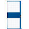Schuifdeur, voor gaas-scheidingswandsysteem, B 1110 x H 2110 mm, blauw