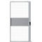 Schuifdeur, voor gaas-scheidingswandsysteem, B 1110 x H 2110 mm, lichtzilver