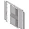 Schuifdeur, voor gaas-scheidingswandsysteem, B 1110 x H 2110 mm, lichtzilver