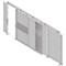Schuifdeur, voor gaas scheidingswandsysteem, B 2238 x H 2110 mm, licht zilverkleurig