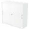 Schuifdeurkast, 3 ordnerhoogten, B 1200 x D 400 x H 1100 mm, wit/wit