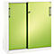 Schuifdeurkast ASISTO C 3000, 3 ordnerhoogten, met afdekplaat, breedte 1200 mm,