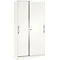 Schuifdeurkast ASISTO C 3000, 5 ordnerhoogten, afsluitbaar, breedte 1000 mm, wit/wit