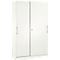 Schuifdeurkast ASISTO C 3000, 5 ordnerhoogten, afsluitbaar, breedte 1200 mm, wit/wit