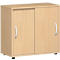 Schuifdeurkast PALENQUE, 2 ordnerhoogten, 1 legbord, B 800 x D 400 x H 752 mm, beuken