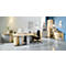 Schuifdeurkast PALENQUE, 2 ordnerhoogten, 1 legbord, B 800 x D 400 x H 752 mm, esdoorn