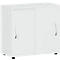 Schuifdeurkast PALENQUE, 2 ordnerhoogten, 1 legbord, B 800 x D 400 x H 752 mm, lichtgrijs