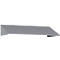 Schuin dak uitbouw voor C+P lockerkast Resisto, helling 26°, B 1148 x D 540 x H 230 mm, staal, aluminium wit RAL 9006