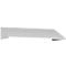 Schuin dak uitbouw voor C+P lockerkast Resisto, helling 26°, B 1148 x D 540 x H 230 mm, staal, verkeerswit RAL 9016