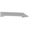 Schuin dak uitbouw voor C+P lockerkast Resisto, helling 26°, B 1148 x D 640 x H 230 mm, staal, lichtgrijs RAL 7035