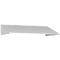 Schuin dak uitbouw voor C+P lockerkast Resisto, helling 26°, B 1148 x D 640 x H 230 mm, staal, verkeerswit RAL 9016