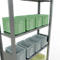 SCHULTE Lagertechnik - Base apilable con barra de bloqueo longitudinal - 3000x1000x300 mm, tipo 150 kg