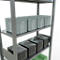SCHULTE Lagertechnik - Base apilable con barra de bloqueo longitudinal - 3000x1000x400 mm, tipo 150 kg