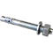 Schulte Lagertechnik Bodenanker für Palettenregal-Rahmen, 115 mm lang, Edelstahl