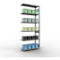 Schulte Lagertechnik boltless shelving system MULTIplus 250, bolt-on shelving, length bolt, 2500x1000x400 mm, 6 shelves, galvanized