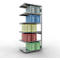 Schulte Lagertechnik boltless shelving system MULTIplus 250, bolt-on shelving, length bolt, 2500x1000x800 mm, 6 shelves, galvanized