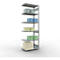 Schulte Lagertechnik boltless shelving system MULTIplus 250, bolt-on shelving, length bolt, 3000x1000x600 mm, 7 shelves, galvanized