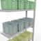 Schulte Lagertechnik boltless shelving system MULTIplus 250, boltless add-on shelving, length bolt, 2500x1000x300 mm, 6 shelves, light grey