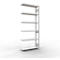 Schulte Lagertechnik boltless shelving system MULTIplus 250, boltless add-on shelving, length bolt, 2500x1000x300 mm, 6 shelves, light grey