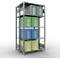 SCHULTE Lagertechnik - Boutloze dubbele bodemplank type 150 - 2000x1000x2x400 mm galv.2x5 schappen