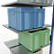 SCHULTE Lagertechnik - Boutloze dubbele stapelbak type 150 - 3000x1000x2x400 mm 2x7 schappen