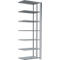 SCHULTE Lagertechnik - Boutloze dubbele uitschuifbare legbordstelling type 150 - 3000x1000x2x300 mm galv.2x7 legborden