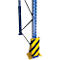 Schulte Lagertechnik Coin de protection en U pour rayonnages à palettes, H 400 mm, dimension d'ouverture 155 mm, jaune/noir