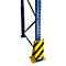 Schulte Lagertechnik Coin de protection en U pour rayonnages à palettes, H 400 mm, dimension d'ouverture 210 mm, jaune/noir