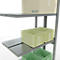 SCHULTE Lagertechnik Doppel-Anbauregal Stecksystem, MULTIPlus250, 3000x1000x(2x300) mm, 14 Böden, verzinkt